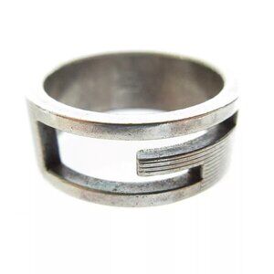 Auth GUCCI Ring Silver Silver